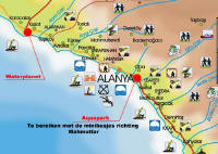 Карта региона Алания